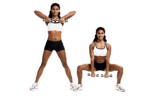 Exercises with dumbbells on the stomach and sides to lose weight